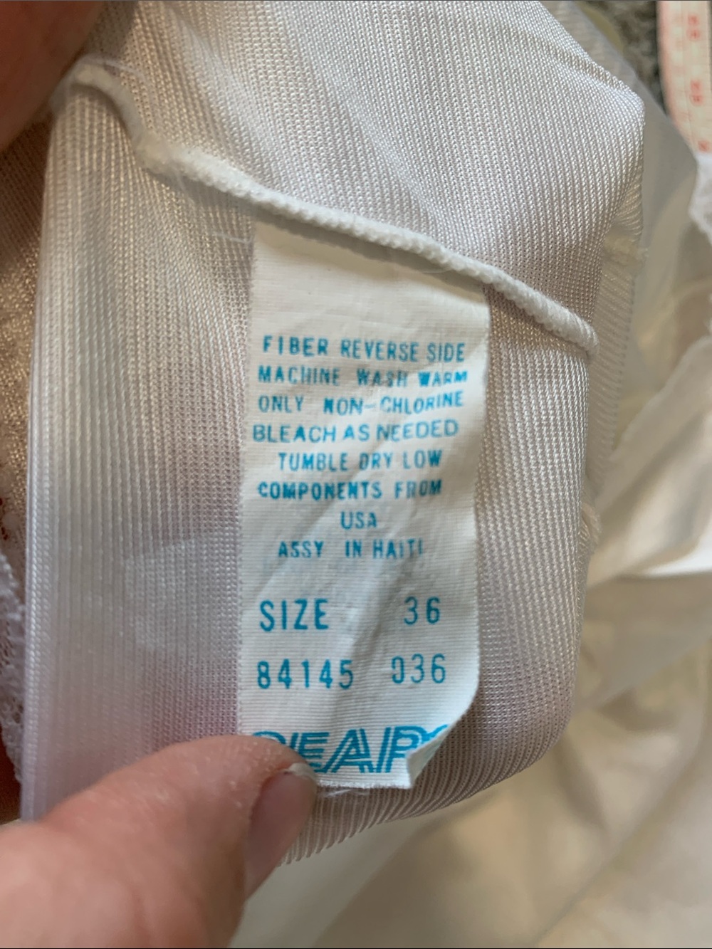 Vintage Sears White Lace-Trim Slip Dress - Picture 9 of 9